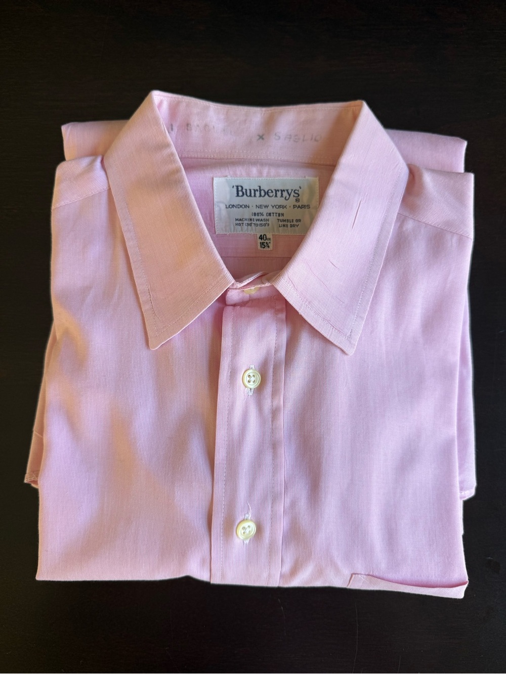 Burberry Light Pink Men's Dress Shirt - Classic Elegance